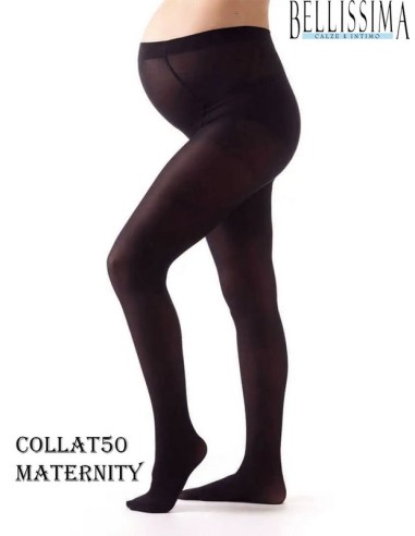 Bellisima  panty mujer maternal de microfibra COLLAT 50 MATERNITY