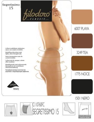 Filodoro panty contro con braga invisible C110760FC SECRETISIMO 15