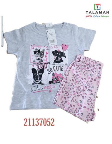 Tobogan pijama infantil niña manga corta pantalon corto 21137052