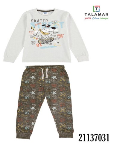 Tobogan pijama niño manga larga pantalon largo 21137031