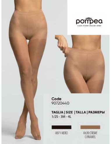 Pompea panty mujer fibra elastica puntera reforzada VANI 15 15DEN 90720440