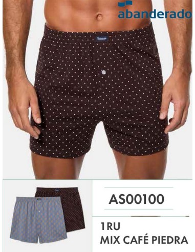 Abanderado pack 2 boxer hombre punto 100% algodon abierto 0100