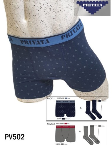 Privata pack de boxer hombre mas calcetin PV502