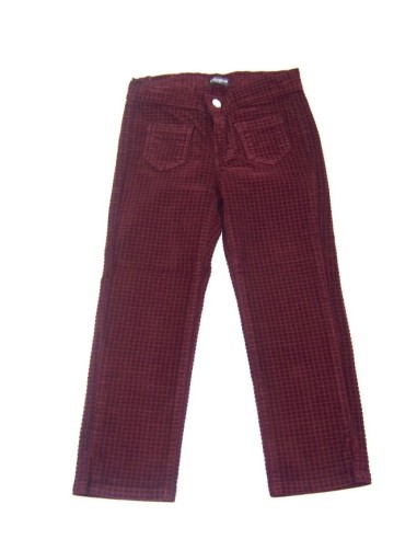 Caramelo Pantalon Bombazine cuadros 020301219