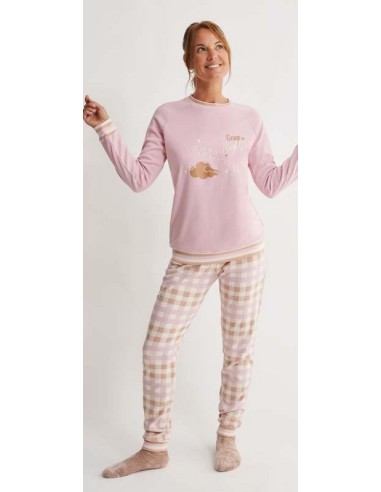 Promise pijama mujer interlock perchado N16922