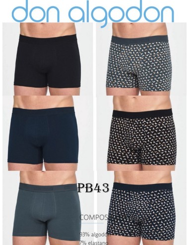 Don algodon pack de 2  boxer de  hombre PB43