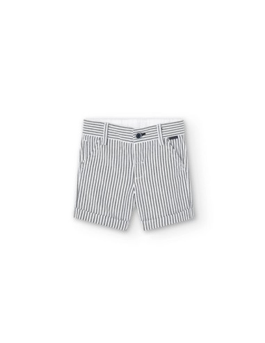 Bermudas oxford listada de bebé niño