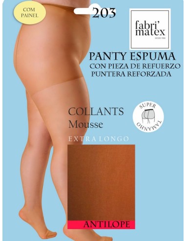 Fabrimatex panty espuma 20 deniers con pieza de refuerzo 203