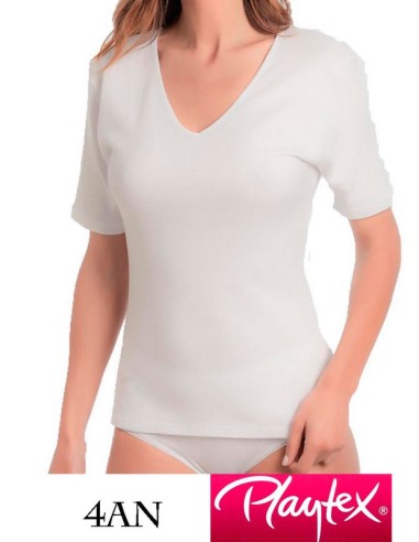 Playtex camiseta manga corta algodon termal. 4AN