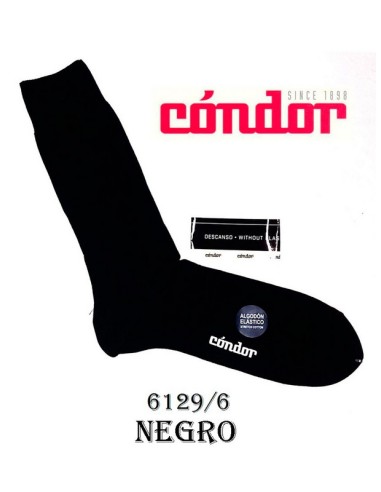 Calcetines antipresion hombre en algodon elastico 6129/6