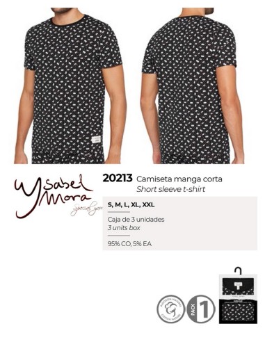 Ysabel mora camiseta manga corta hombre 20213