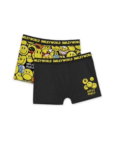 Admas pack de 2 boxer  boxer smiley world 48369P