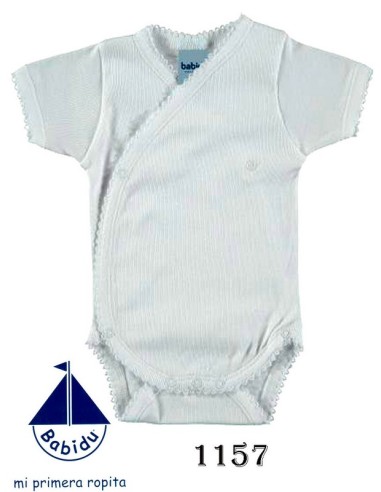 Babidu body bebe verano cruzado manga corta canale 1157