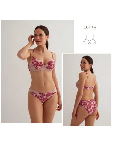 Promise conjunto mujer sujetador con relleno fino y braga copa C Z12090C