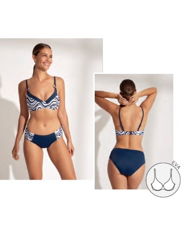 Promise bikini mujer con aros forrado y braga alra reforzada copa D S9210D