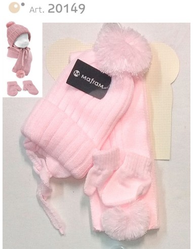 Mafram conjunto bebe canale pompon 20149