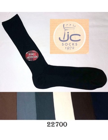 Jc calcetin hombre verano 85% algodon liso 22000