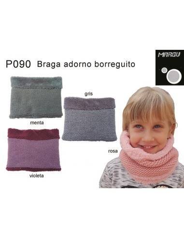 Margu braga cuello niña  adorno borreguito P090