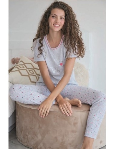 Massana pijama mujer 50% algodon 50% poliester   P241215 