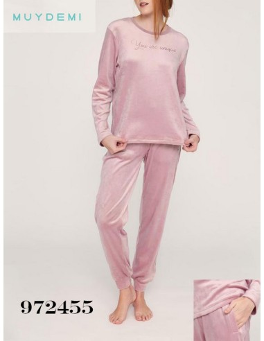 Muydemi pijama mujer microvelour 972455