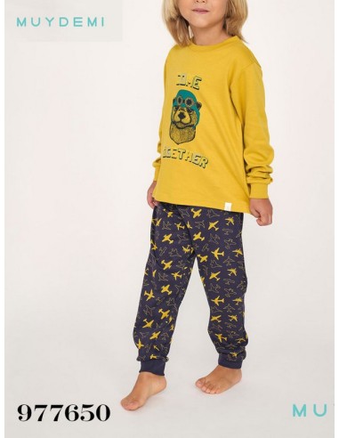 Muydemi pijama de niño infantil interlock 977650