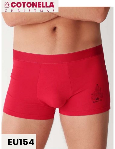 Cotonella boxer hombre liso navidad EU154