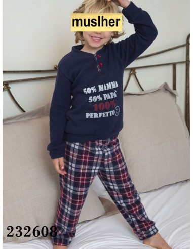 Muslher pijama infantil punto milano niño familiar 232608