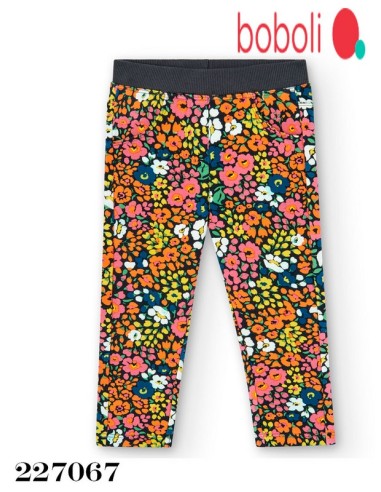 Boboli pantalón felpa estampada de bebé 227067