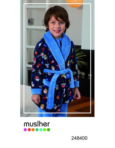 Muslher bata infantil estampado  galaxia 248400