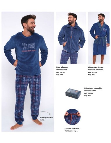 Muydemi pijama invierno hombre 390080