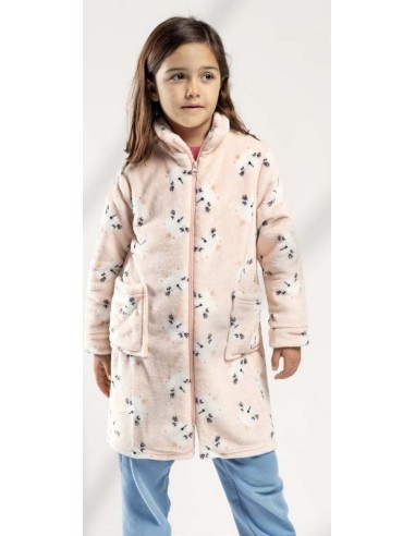 Lin bata infantil con cremallera 3024ICR